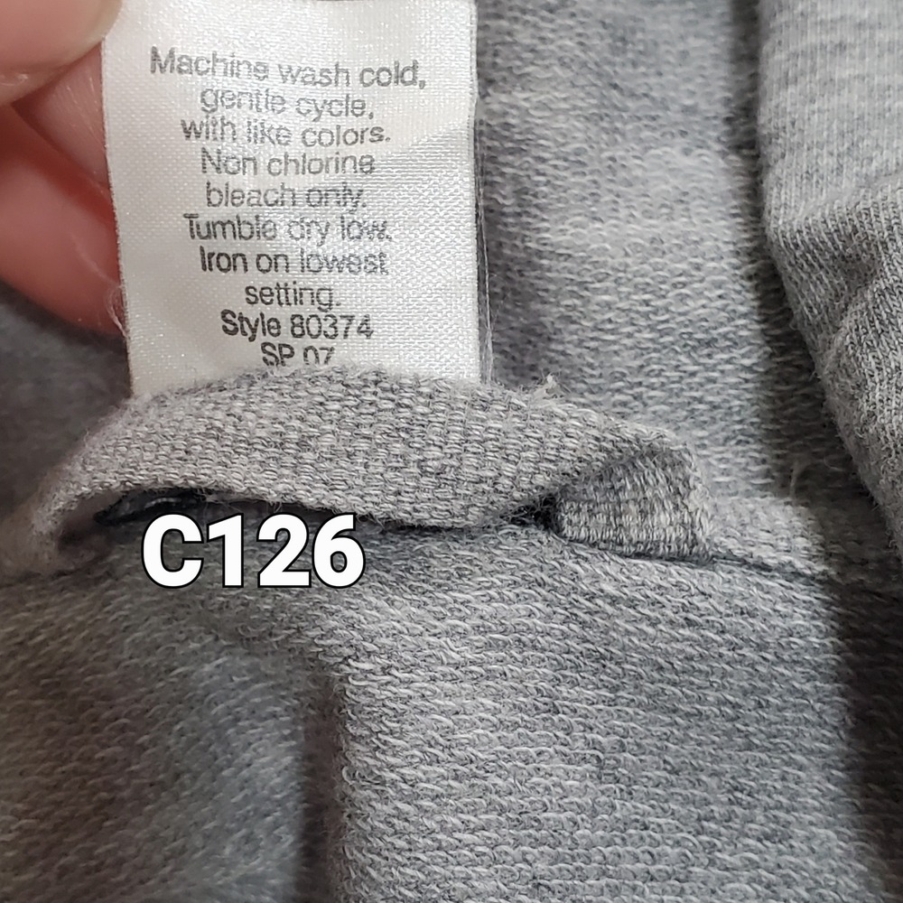 J.Crew Clean Girl Hooded Henley Dress Casual Minimalist Cotton Blend Size M Gray - Picture 5 of 5
